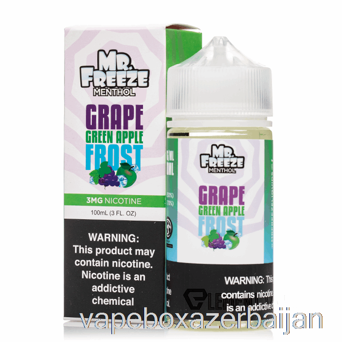 Vape Azerbaijan Grape Green Apple Frost - Mr Freeze - 100mL 6mg